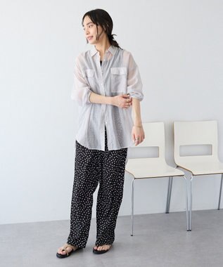 CRAFT STANDARD BOUTIQUE シアーハオリシャツ Light Gray