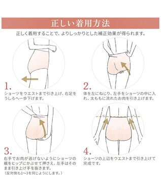 BRADELIS New York 【BRADELIS NewYork peace】綿混キャッチFITショーツ23 ブラデリス 補正下着 パールグレージュ