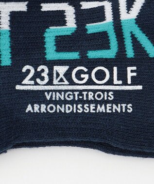 23区GOLF 【MEN】ロゴ アンクルソックス ネイビー系