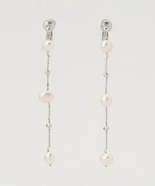 TOCCA PEARL STATION EARRINGS 淡水バロックパール イヤリング シルバー系