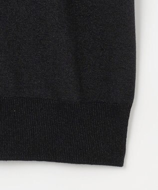 組曲 S 【WEB限定・2SET】5分袖ラメ入りアンサンブルニット ブラック系