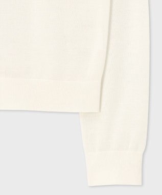 Paul Smith ドレープウール ストライプ カーディガン オフホワイト