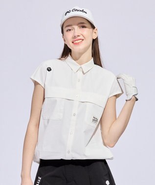 PW CIRCULUS 【すっきり見え袖】【WOMEN】サファリシャツ ゴルフウェア レディース