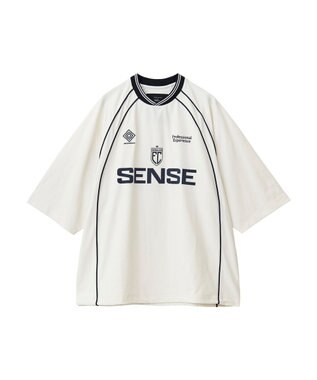 CRAFT STANDARD BOUTIQUE 接触冷感/UVカット/イージーケア/ストレッチ/ゲームシャツ-B Off White