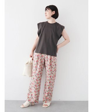 Green Parks ・ＳＵＧＡＲ　ＳＰＯＯＮ【ＣＯＯＬ】フレンチスリーブＴＥＥ Charcoal Gray