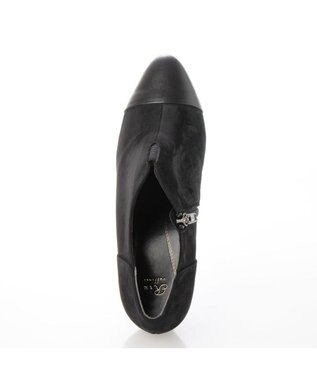 Riz raffinee <Riz raffinee>【全天候対応】ポインテッドトゥブーティーパンプス ブラックコンビ