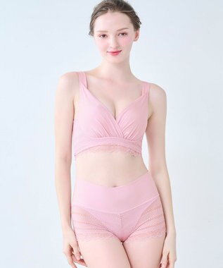 BRADELIS New York 【BRADELIS Me】 オールインワンスタイルショーツ ブラデリス 綿混ショーツ ミスティーピンク