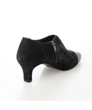 Riz raffinee <Riz raffinee>【全天候対応】ポインテッドトゥブーティーパンプス ブラックコンビ