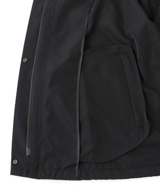 ICB 【洗える】 エステルメモリータフタ ブルゾン ブラック系