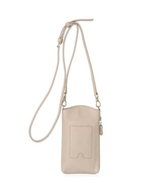 IBIZA アニマーダ　牛革　スマートフォンポシェット（フクロウ） ライトグレー