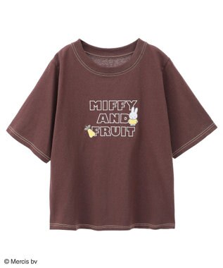 Green Parks ｍｉｆｆｙ／フロントロゴ刺しゅうＴシャツ Brown