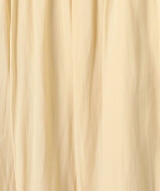 組曲 【洗える】ギャザーライトデシン パンツ ロング丈 イエロー系