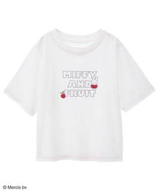 Green Parks ｍｉｆｆｙ／フロントロゴ刺しゅうＴシャツ Off White