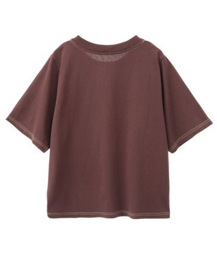 Green Parks ｍｉｆｆｙ／フロントロゴ刺しゅうＴシャツ Brown