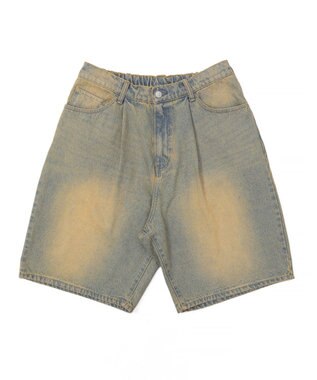 WEGO イージーバギーデニムショーツ デニム淡加工色