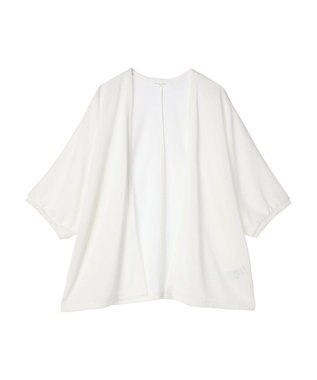 Green Parks よくばり　半袖カットドルマンカーディガン Off White