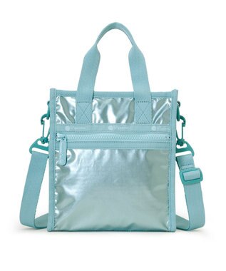 LeSportsac MINI N/S TOTE/アクアブルーシャイン アクアブルーシャイン