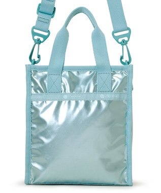 LeSportsac MINI N/S TOTE/アクアブルーシャイン アクアブルーシャイン