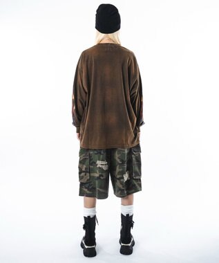 WEGO 【ユニセックス着用ITEM】フレイムグラフィックBIGT（LS） ブラウン