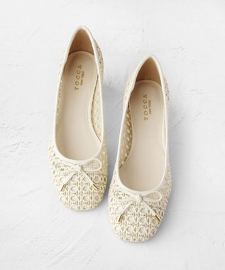 TOCCA CROCHET WITH RIBBON PUMPS パンプス アイボリー系