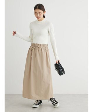 Green Parks ドッキングニットワンピース Beige