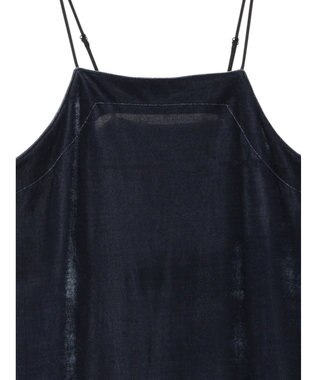 Green Parks armonia．ベロアキャミワンピース Blue