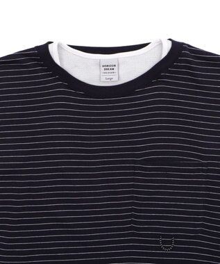 WEGO マイクロボーダーワッフルフェイクT ブラック