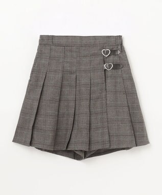 ANY KIDS チェック柄 プリーツ キュロット グレンチェック