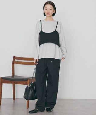 AMERICAN HOLIC ポンチカーブパンツ Black