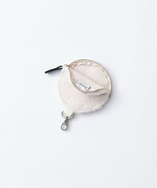 TRICOTE MINKY CIRCLE POUCH／ミンキーサークルポーチ 80IVORY