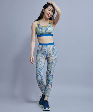 CW-X 【WOMEN】 CW-X 【CHUMS (チャムス)コラボ】 レディーススポーツタイツ ひざの負荷・運動時の筋肉の疲労を軽減 ロング丈 ジョギング ウォーキング LNY310 /ワコール ブルー