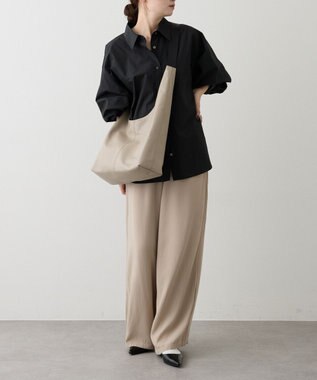 russet レザーホーボーバッグ L(CE-1654) GrayBeige