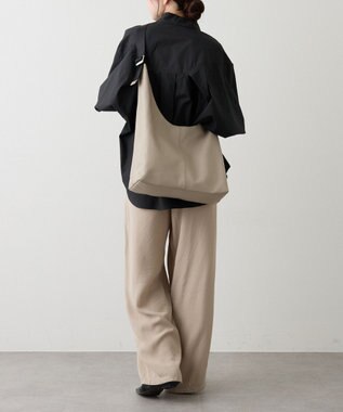 russet レザーホーボーバッグ L(CE-1654) GrayBeige