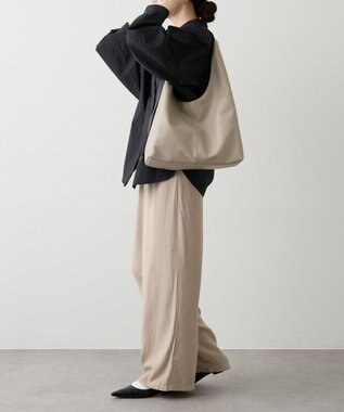 russet レザーホーボーバッグ L(CE-1654) GrayBeige