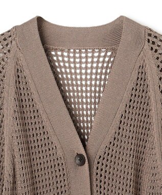 uncrave メッシュニット カーディガン トープ