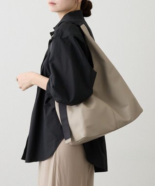 russet レザーホーボーバッグ L(CE-1654) GrayBeige