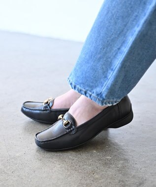 Pointer 本革ビットローファードライビングシューズ ブラック