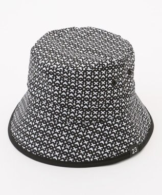 23区GOLF 【UNISEX】リバーシブルモノグラムバケットハット ブラック系5