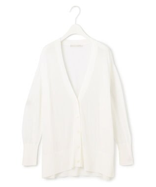 ICB 【洗える】 ドライシンセティックハイゲージ カーディガン オフホワイト系