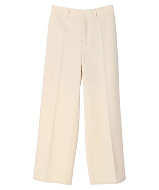 earth music&ecology Ｔ／Ｒストレートパンツ（Ｉｖｏｒｙ） Ivory