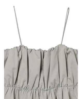 Green Parks ・ＥＬＥＮＣＡＲＥ　ＤＵＥ　ギャザーキャミワンピース Gray