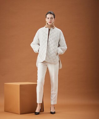 BEIGE， 【S-size】JACOB / キルティングアウター Ecru