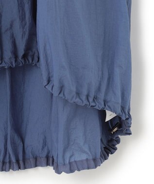 ICB 【撥水加工】シアーナイロンタフタ フーデットコート スマルトブルー系