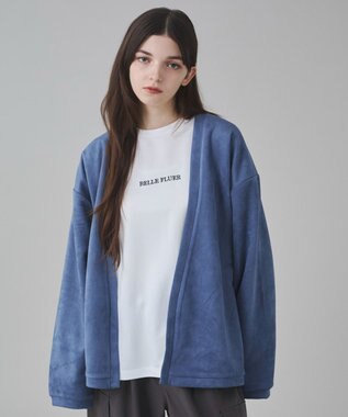 WEGO 【ユニセックス着用アITEM/２点SET】フェイクスウェードアンサンブルカーディガン