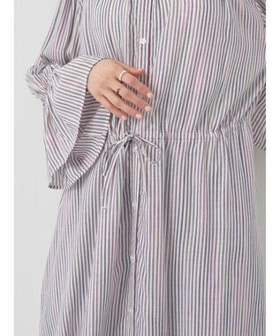 earth music&ecology マルチストライプワンピース Off White