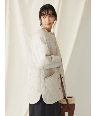 CRAFT STANDARD BOUTIQUE キルティングミドル丈コート Ivory