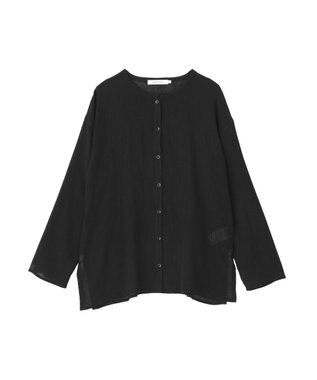 AMERICAN HOLIC 楊柳シアーブラウス Black