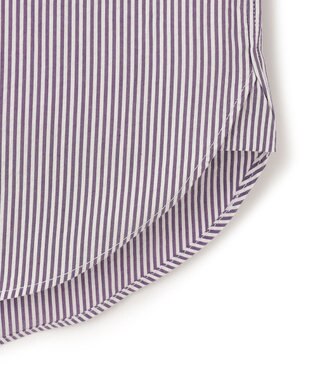 J.PRESS MEN 【クールマックス】サッカーストライプ／マイクロギンガムチェック シャツ/B.D パープル系1