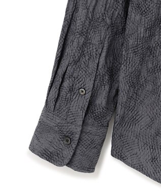 JOSEPH HOMME アブストラクトジャガード レギュラーカラーシャツ グレー系