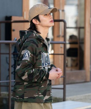 WEGO 【ユニセックス着用ITEM】スタンドネックZIPパーカー 柄1